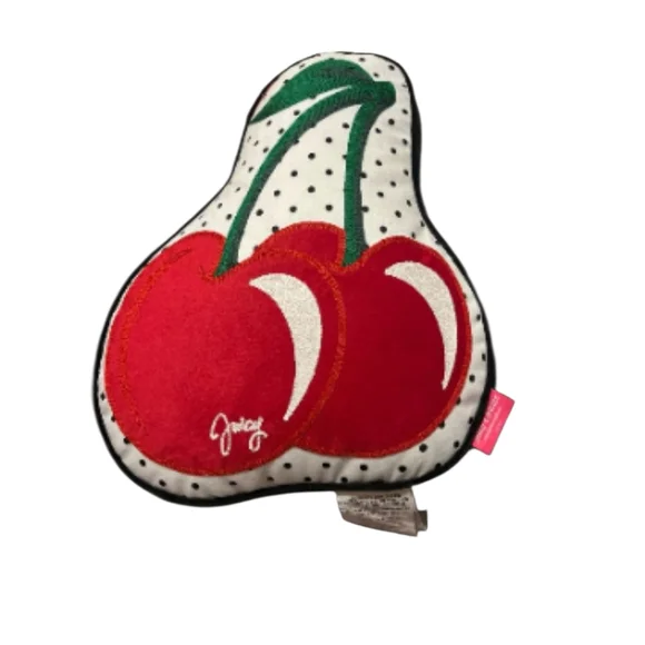 NWOT Juicy Couture Cherry Accent Pillow - Picture 1 of 4